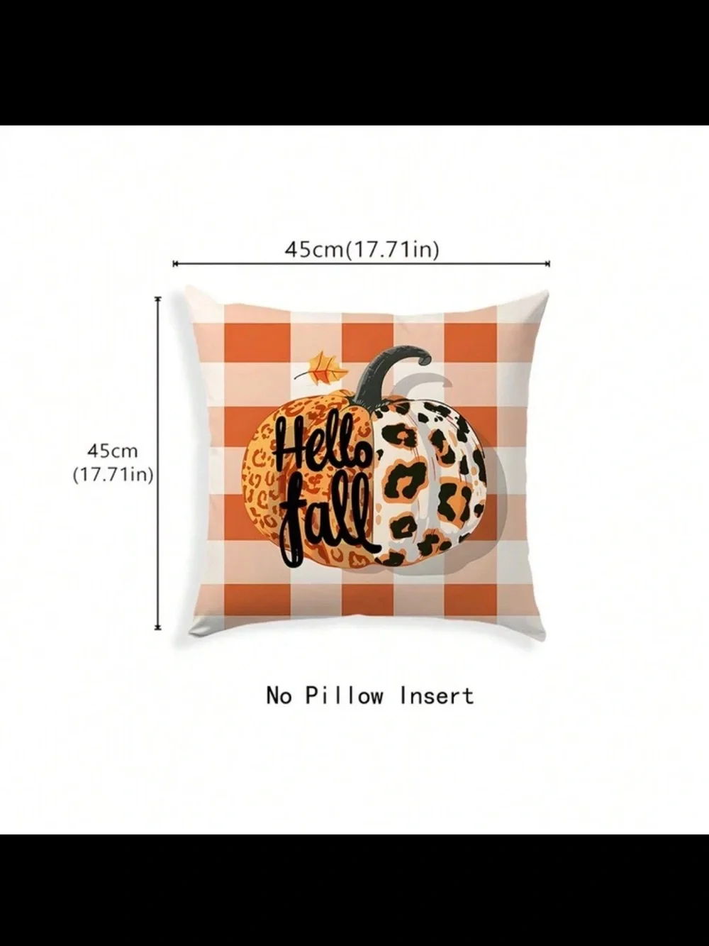 NWT- Autumn Pumpkin Decorative Throw Pillow Covers Set of 4- 18x18